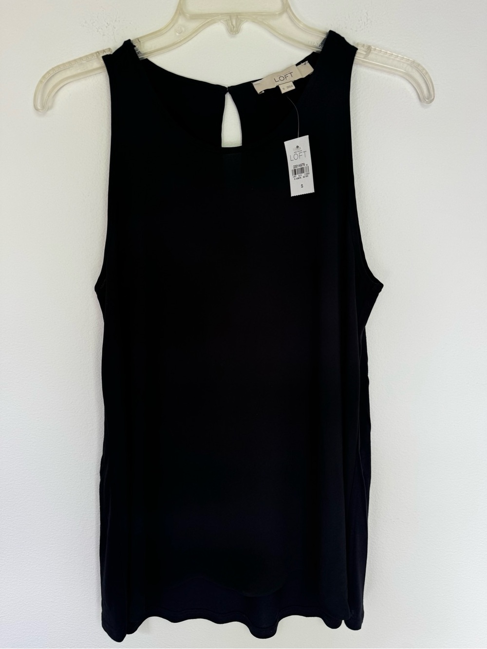 NWT Ann Taylor LOFT Black Mixed Media Top- Small